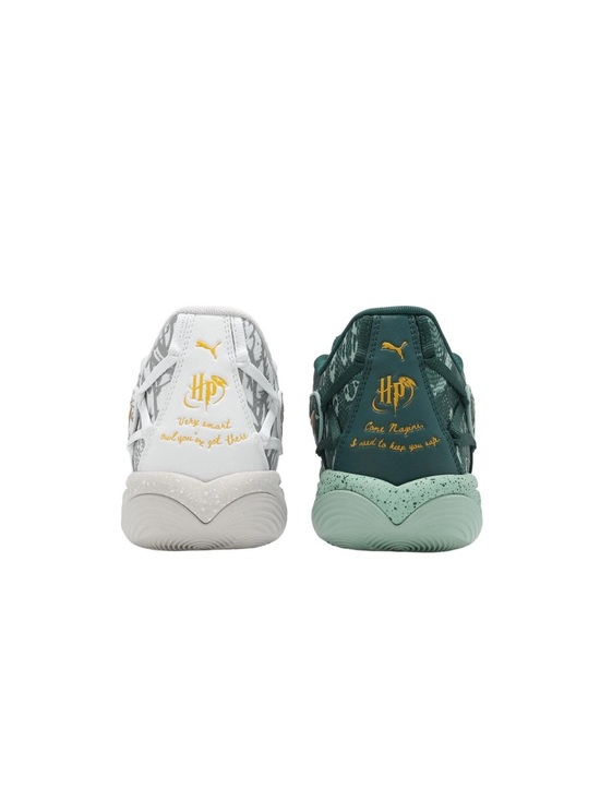 Puma Shoes - Puma White and Dark Green Harry Potter Accent Sneakers